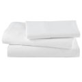 Hotel Super King Size tc300 Cotton Sateen Fabric Plain White Bed Sheet